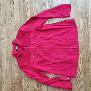 (12) ALIA Red Lightweight Jacket Blazer Perfect for Autumn Padded Shoulders